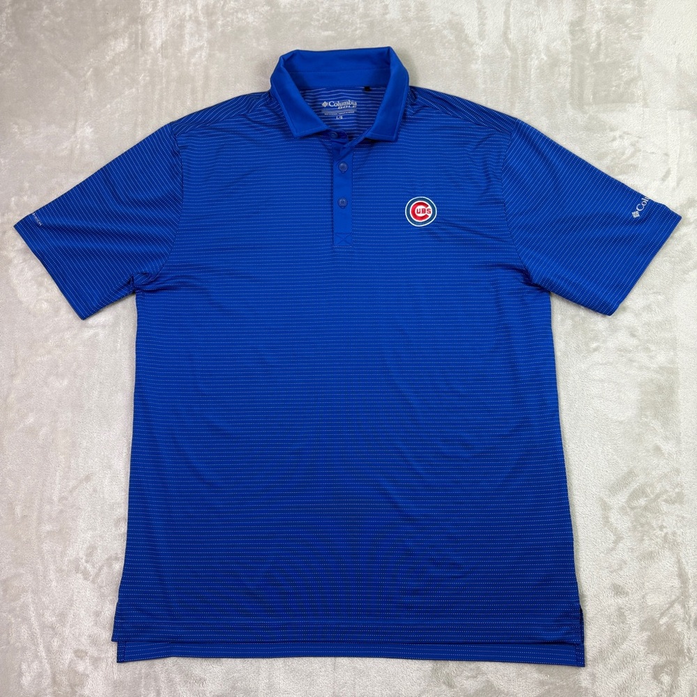 Chicago Cubs Columbia Golf MLB Performance Polo Shirt Men’s Large Baseball
